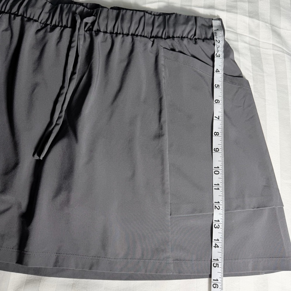 Charcoal Gray Casual Mini Skirt - Picture 8 of 9
